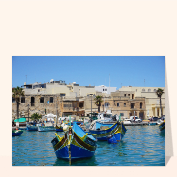 Carte Bateau traditionnel Maltais