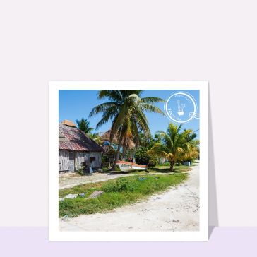 Village de pêcheur dans le Yucatan au Mexique