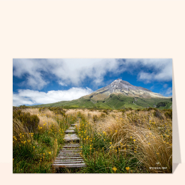 Carte postale Nouvelle-Zélande : Mont Taranaki en Nouvelle-Zélande