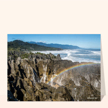Carte postale Nouvelle-Zélande : Arc-en-ciel sud de Nouvelle-Zélande