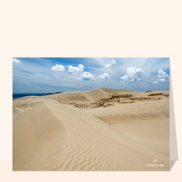Carte postale Nouvelle-Zélande : Les dunes de Te Paki en Nouvelle-Zélande