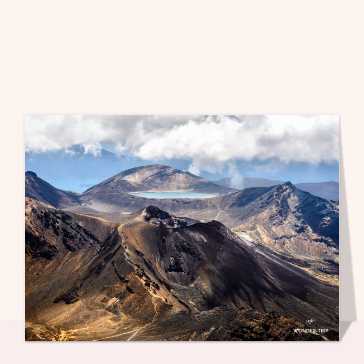 Ambiance volcanique en Nouvelle-Zélande Cartes postales Nouvelle-Zélande