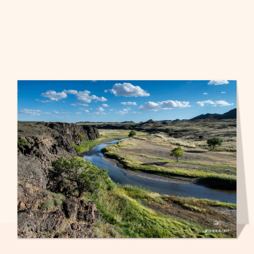 Carte Solitude des steppes en Mongolie