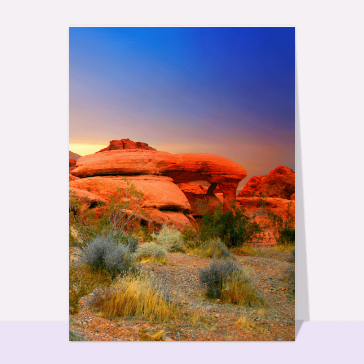 cartes postales de pays : Desert de pierres