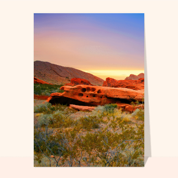 cartes postales de pays : Desert de Las Vegas