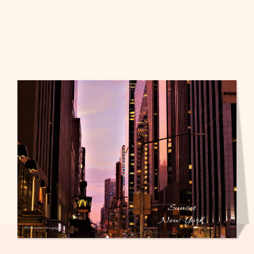 Carte Broadway avenue Times Square