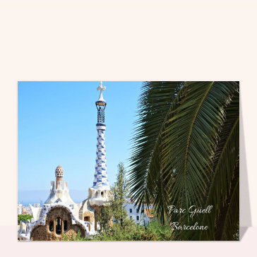 Carte Le Parc Güell à Barcelone