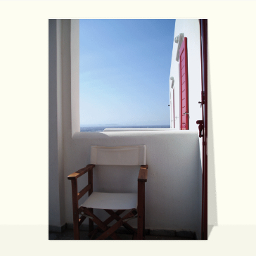 De la fenêtre de l'hotel Cartes postales Grèce