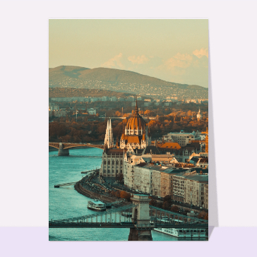 Carte postale Hongrie : Budapest au petit matin