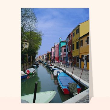 Maisons colorées à Venise