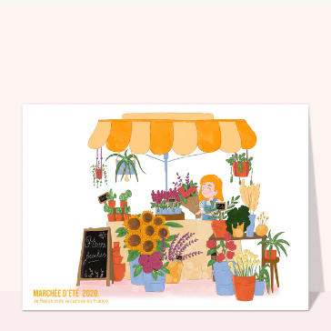 Marché aux fleurs du sud de la france