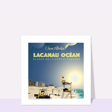 Carte postale France : Lacanau Océan - Plage Nord