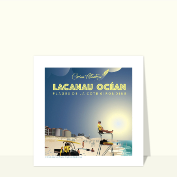 Carte Lacanau Océan - Plage Nord