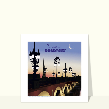 Carte postale France : Bordeaux - Pont de Pierre
