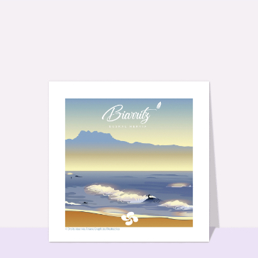 cartes postales de pays : La côte Basques à Biarritz