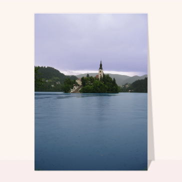 cartes postales de pays : Lac de Bled en Slovenie