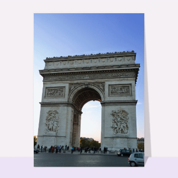 cartes postales de pays : Arc de triomphe à paris