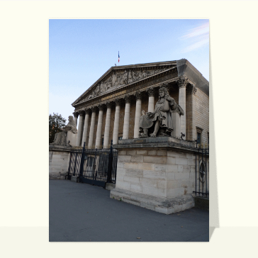Carte postale de Paris : Assemblée nationale