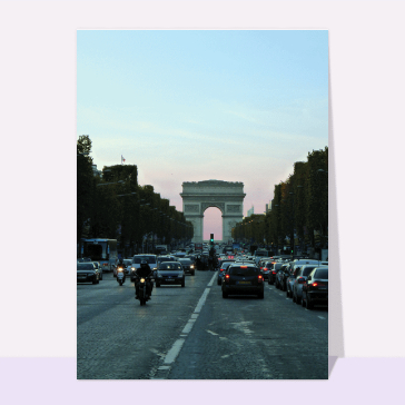 Les champs elysées le soir