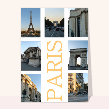 Carte postale de Paris : Différentes vues de Paris