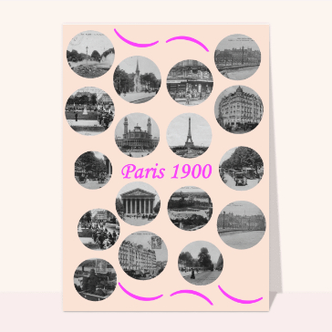 Carte postale de Paris : Paris en 1900