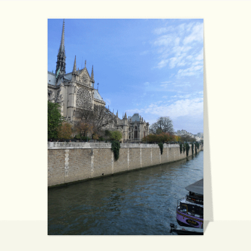Notre Dame de Paris vue de la Seine