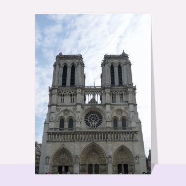 Carte postale de Paris : Parvis de Notre Dame de Paris