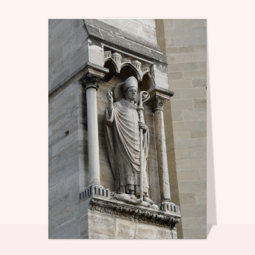 Carte postale de Paris : Statut Notre Dame de Paris