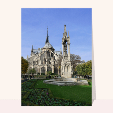 Square Jean XXIII chevet église notre dame