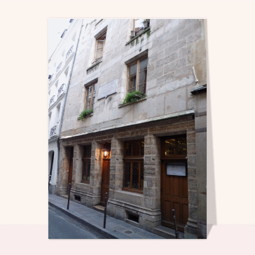cartes postales de pays : La plus ancienne maison de Paris
