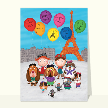 Carte postale de Paris : Paris Je t`aime