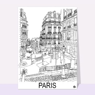 Paris à colorier