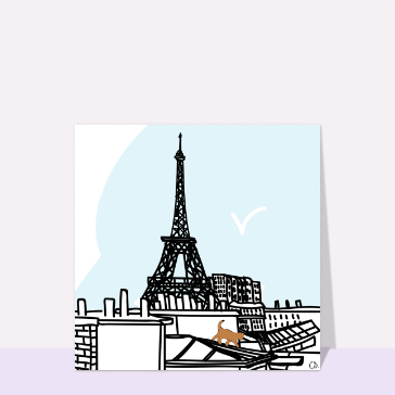 Carte postale de Paris : Les toits de Paris