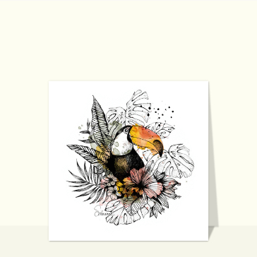 Un Toucan à l`aquarelle