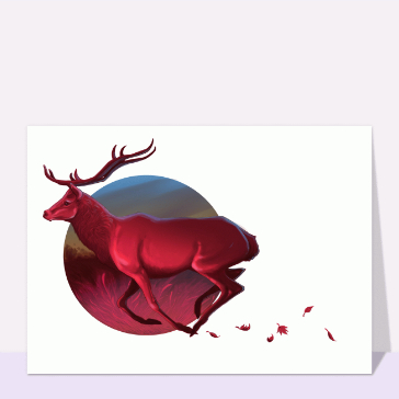 Un cerf dans les bois