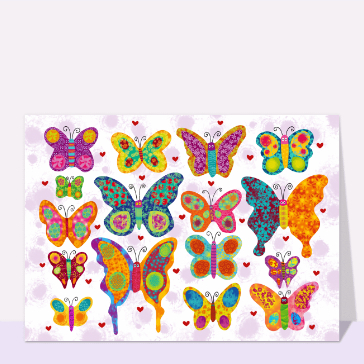 Papillons colorés
