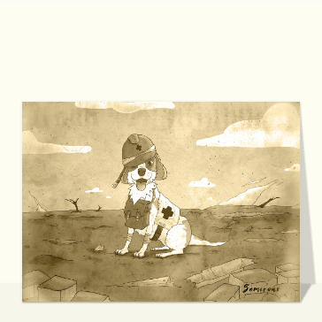 carte d'animaux : Chien secouriste