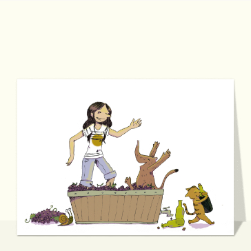 Vendanges des animaux