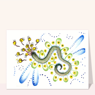 Insecte à l`aquarelle