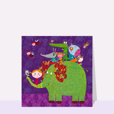 Carte A dos d'éléphant