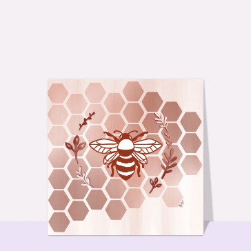 carte d'animaux : L`abeille