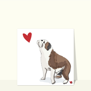 Carte Amoureux des chiens