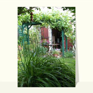 Petit jardin et vigne