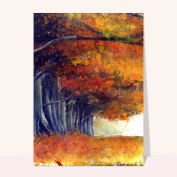 Lisière de forêt en peinture