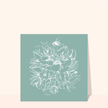 Fleurs entremêlées