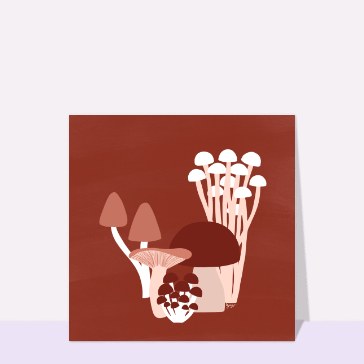 Carte Champignons de forêt