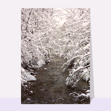 Paysages et nature : Riviere sous la neige
