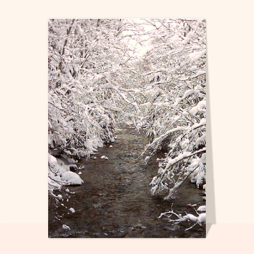 Riviere sous la neige