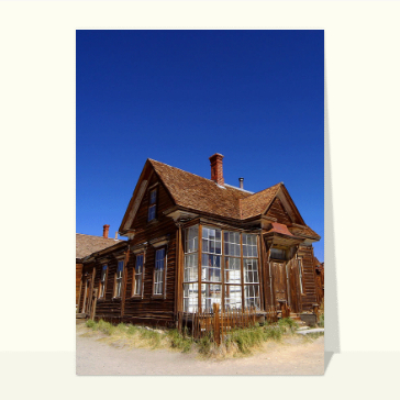 carte de paysages : Maison en bois Californie