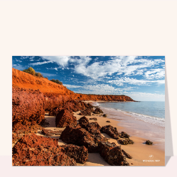 Falaises du parc de François Peron en Australie